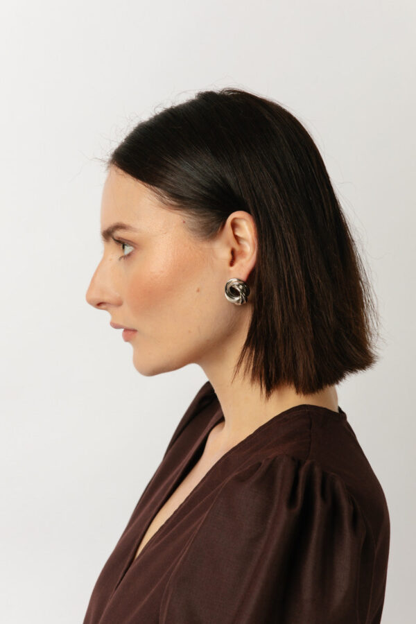 Rope Stud Earrings - Image 3