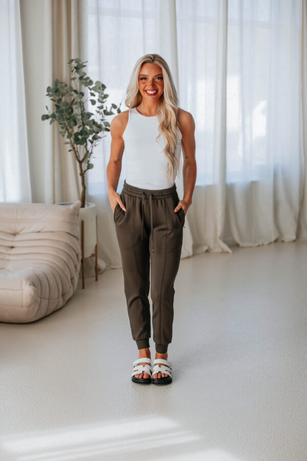 Alex Active Joggers - Moss - Image 3