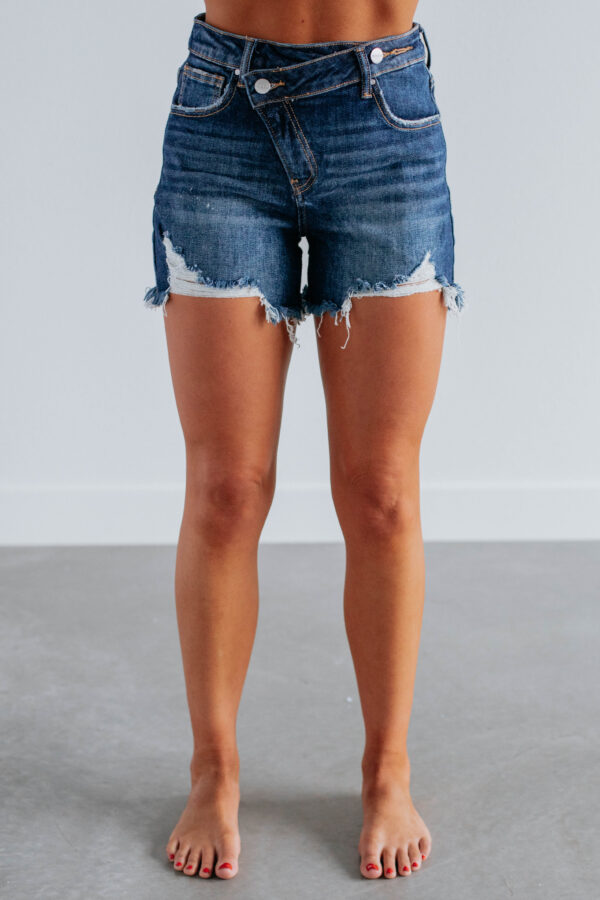 Aliyah Risen Shorts - Dark Wash - Image 3