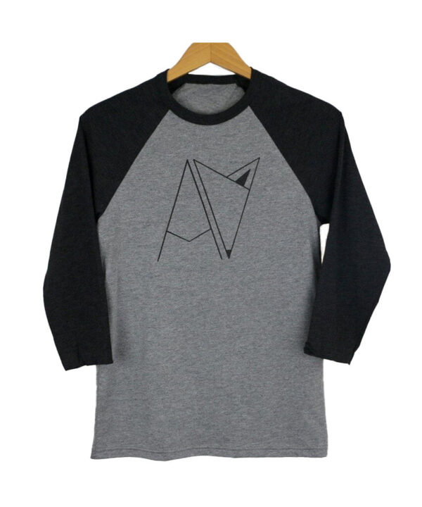 Androgynous Fox Logo | Baseball 3/4 sleeve - Image 2
