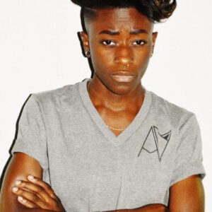 Androgynous Fox Badge Logo | V Neck