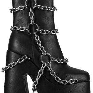GOLFITO 05 Locked Down Black Platform Boots