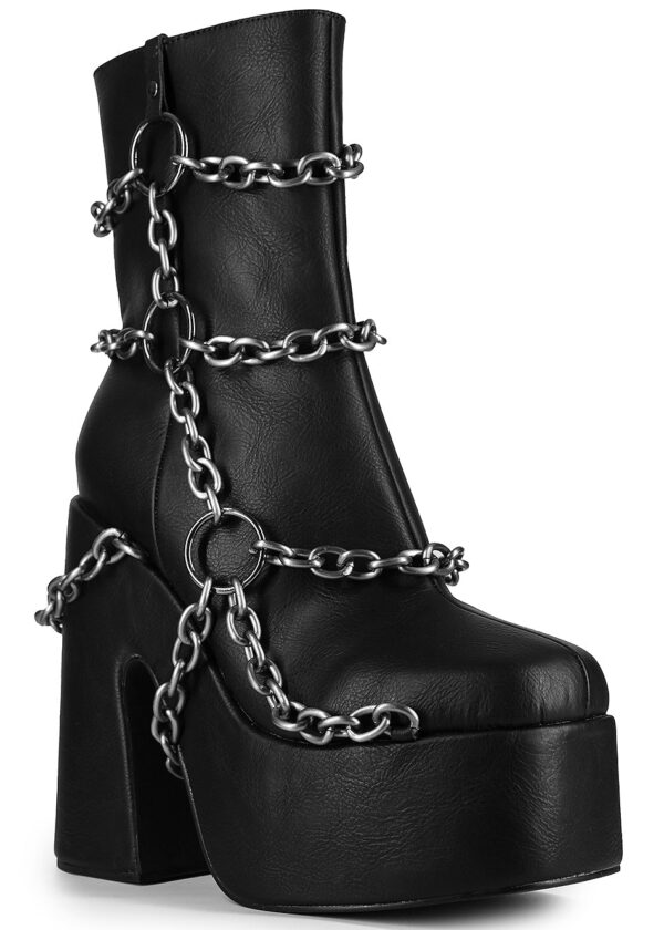 GOLFITO 05 Locked Down Black Platform Boots - Image 5