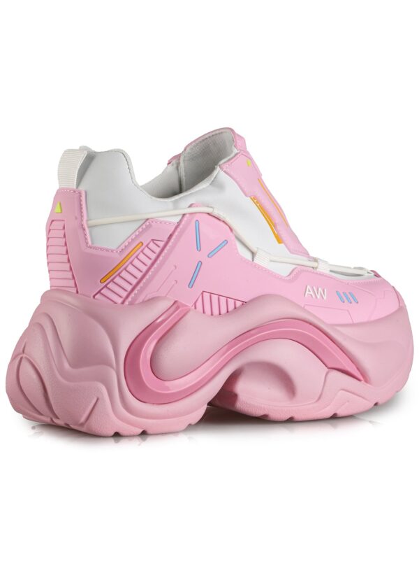 JUPITER 03 Pink Nova Pink Platform Sneakers - Image 6