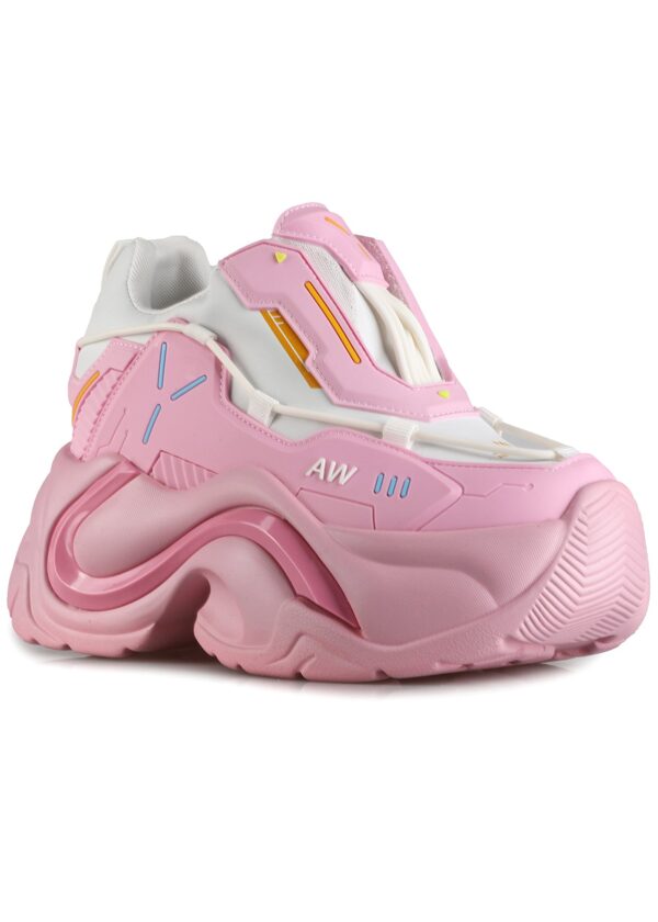 JUPITER 03 Pink Nova Pink Platform Sneakers - Image 5