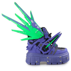 MANGOSTEEN 07 Goblin Purple Green Platform Sneakers