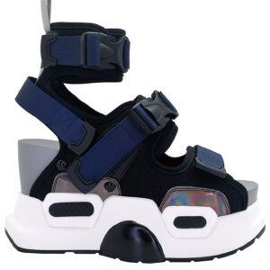 MULBERRY 03 Night Rider Navy Black Platform Sandals