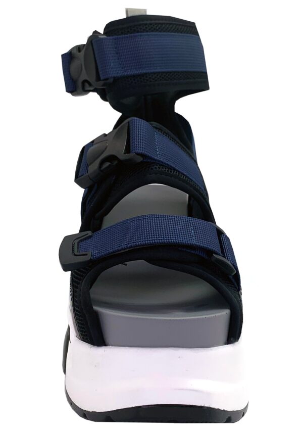 MULBERRY 03 Night Rider Navy Black Platform Sandals - Image 4