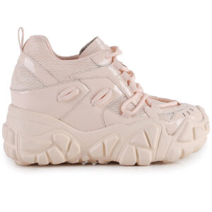 PERSIMMON 01 Neutral Vibes Nude Platform Sneakers