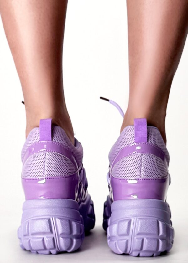 PERSIMMON 01 Purple Pulse Lilac Platform Sneakers - Image 4