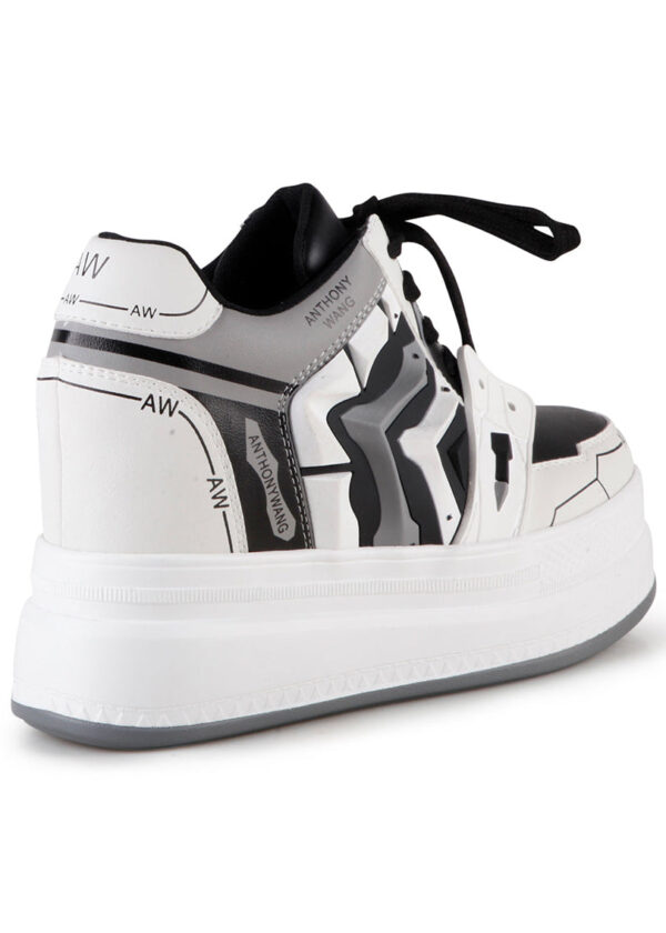 QUINCE 02 Cyber Storm White Platform Sneakers - Image 6