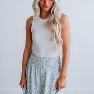 April Ribbed Bodysuit - Ivory