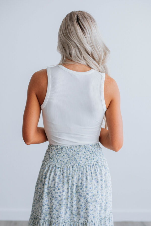 April Ribbed Bodysuit - Ivory - Image 4
