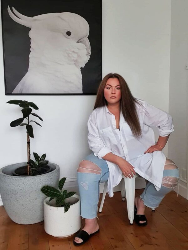 Boyfriend Shirt Dress // White - Image 17