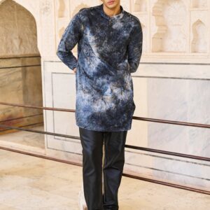 Tie Dye Jacquard Long Shirt