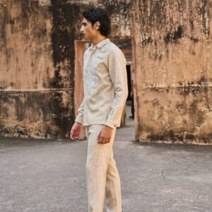 Textured Linen Pant
