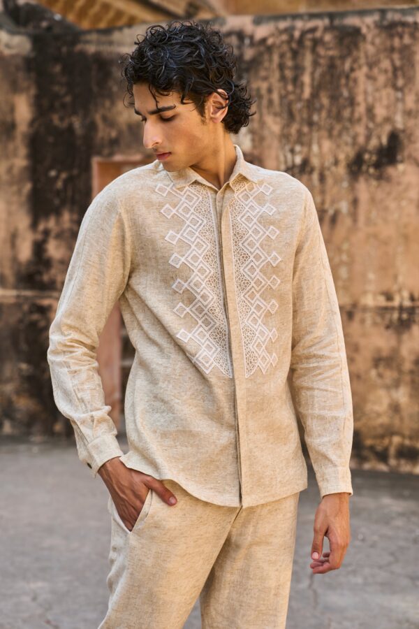 Textured Linen Shirt