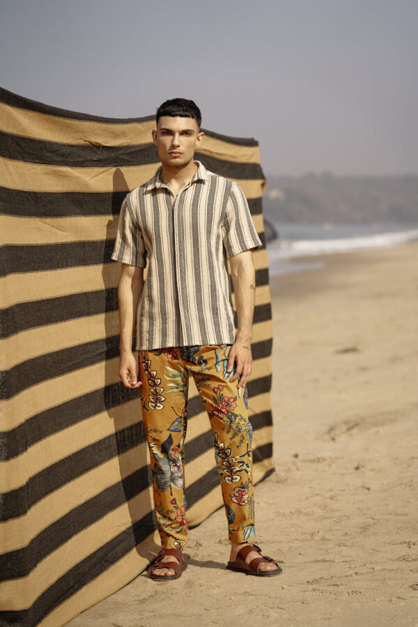 Mustard Printed Pant - Image 2