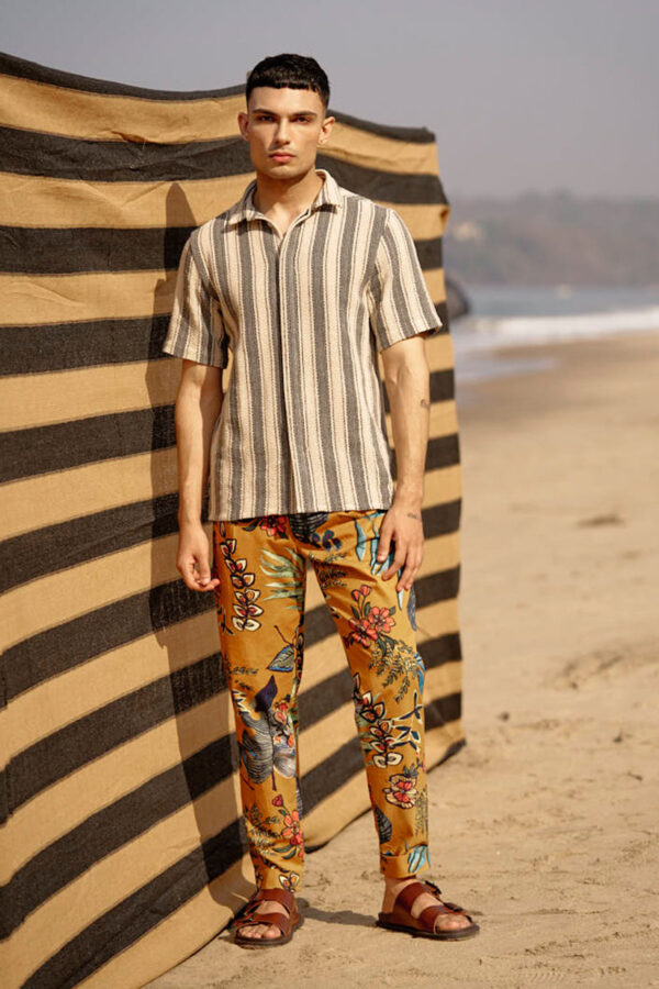 Mustard Printed Pant