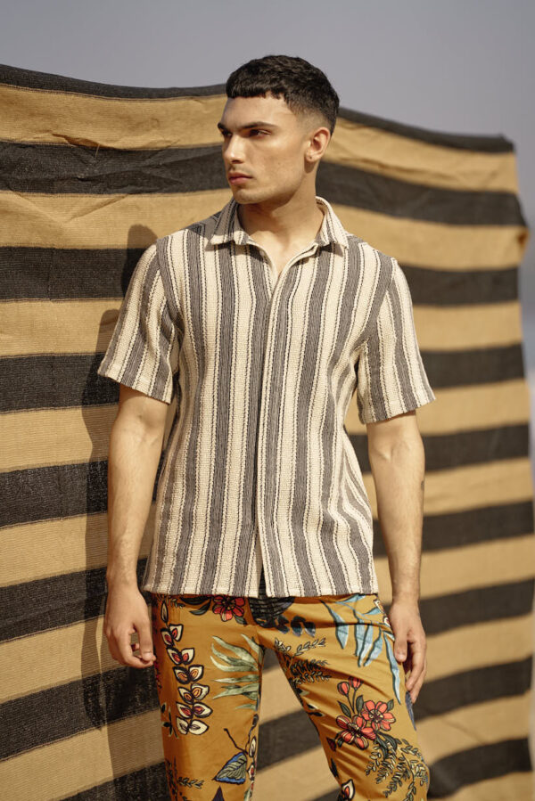 Stripe Textured Shirt