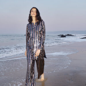 Sequin Stripe Pant