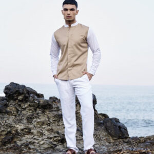 Textured Canvas Pant