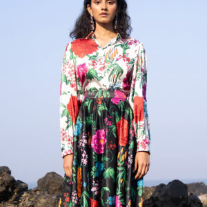 Floral Printed Maxi Skirt Set