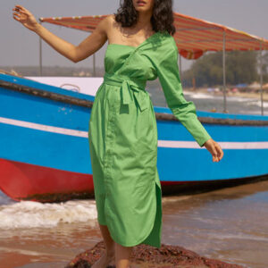 Single Sleeve Shirt Dress