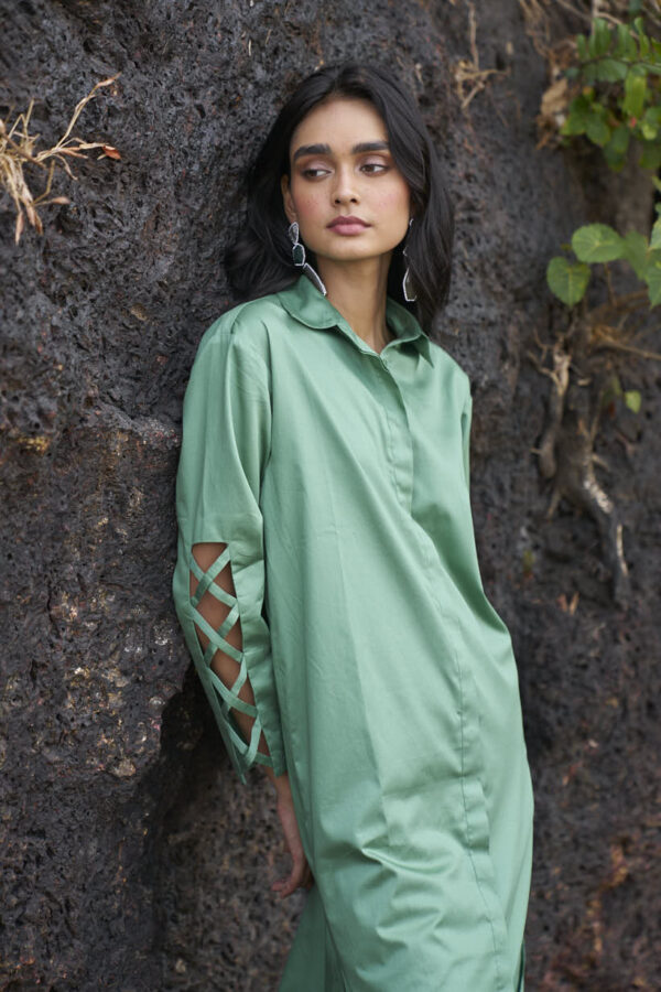 Criss Cross Cotton Midi