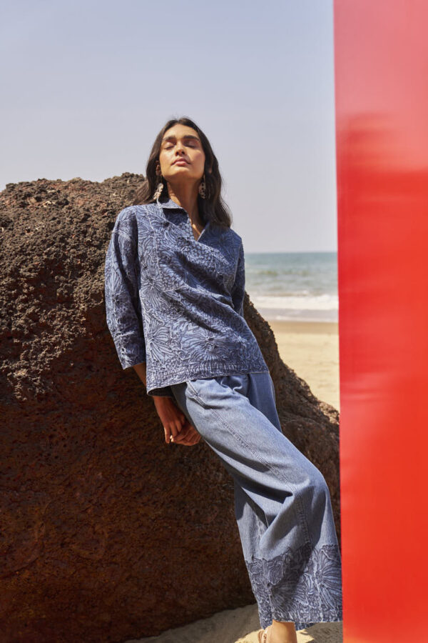 Embroidered Denim Set - Image 13