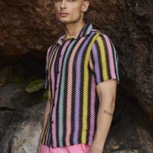 Multi Stripe Textured Shirt