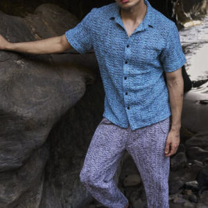 Twisted Knit Textured Pant
