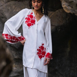 Longline Placement Embroidered Set