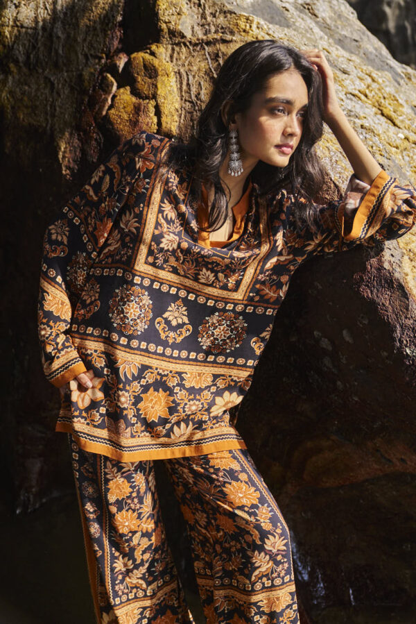 Earth Toned Printed Top