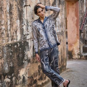 Marble Print Pant