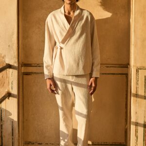 Textured Straight Pant