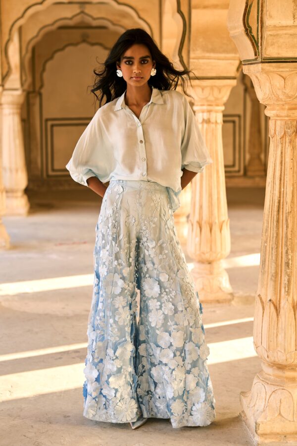 Shirt and Lace Pant Set