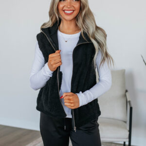 Cove Sherpa Vest - Black