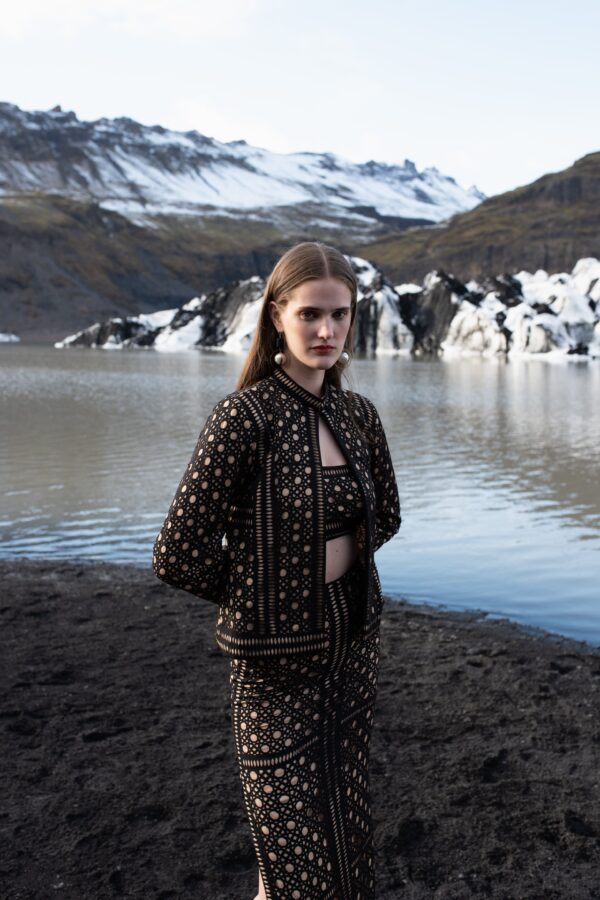 Caning Cutwork Jacket - Image 5