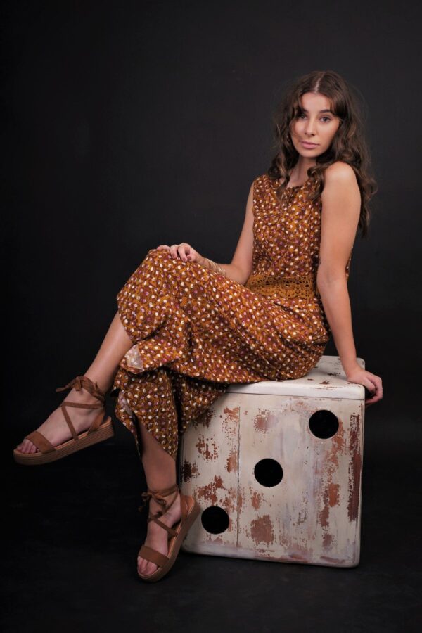 SHAIMA FLORAL POLKA WIDE LEG PANTS - Image 6