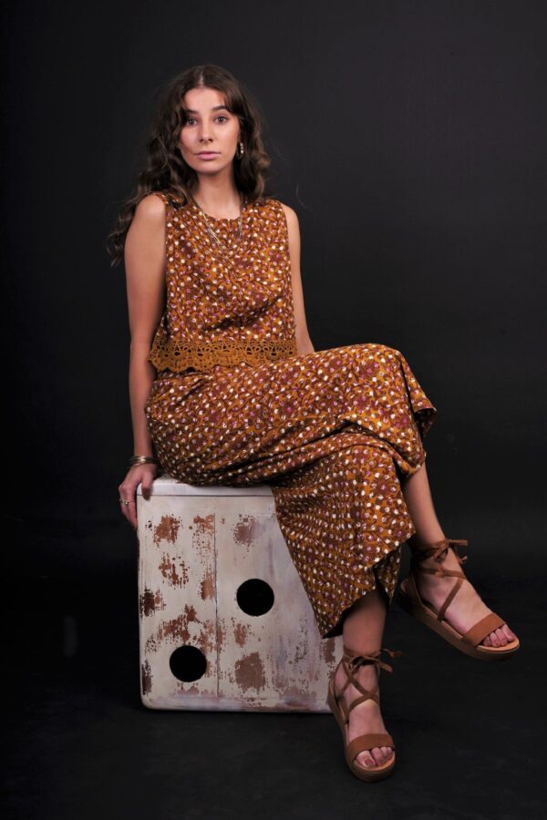 SHAIMA FLORAL POLKA WIDE LEG PANTS - Image 7