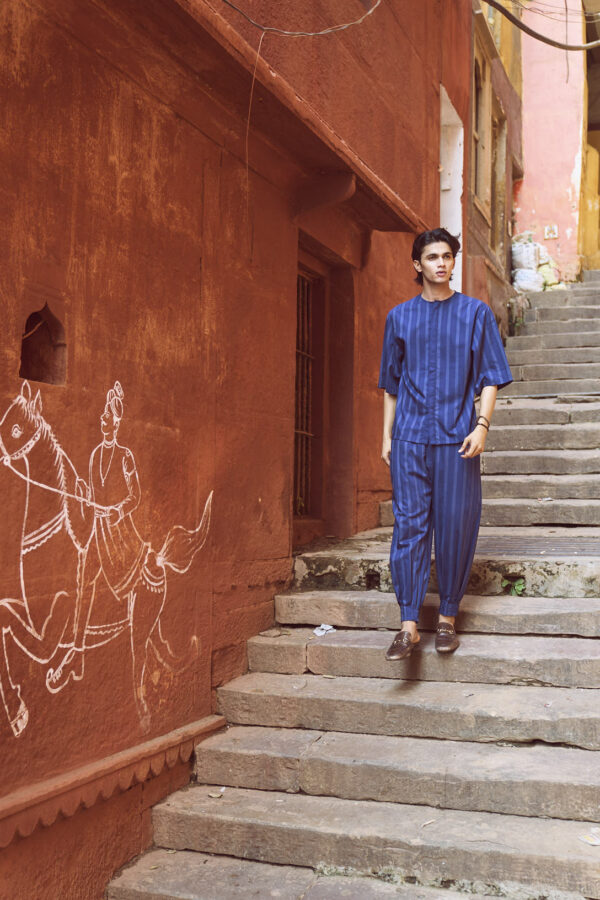Stripe Box Pleated Pant - Image 11