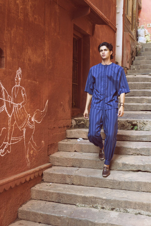 Stripe Box Pleated Pant - Image 12