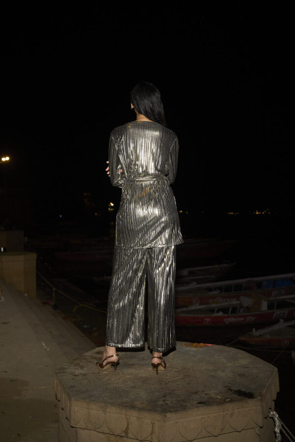Pleated Lamé Top - Image 19