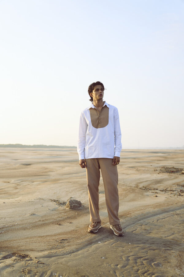 Contrast Bib Pant Set - Image 4