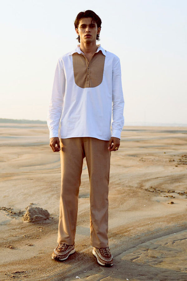 Contrast Bib Pant Set - Image 3