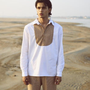 Contrast Bib Pant Set
