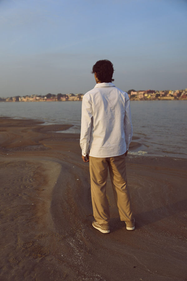Khaki Textured Pant - Image 10