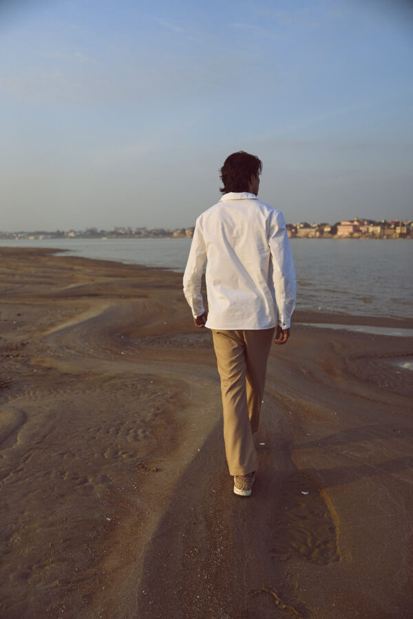 Khaki Textured Pant - Image 9