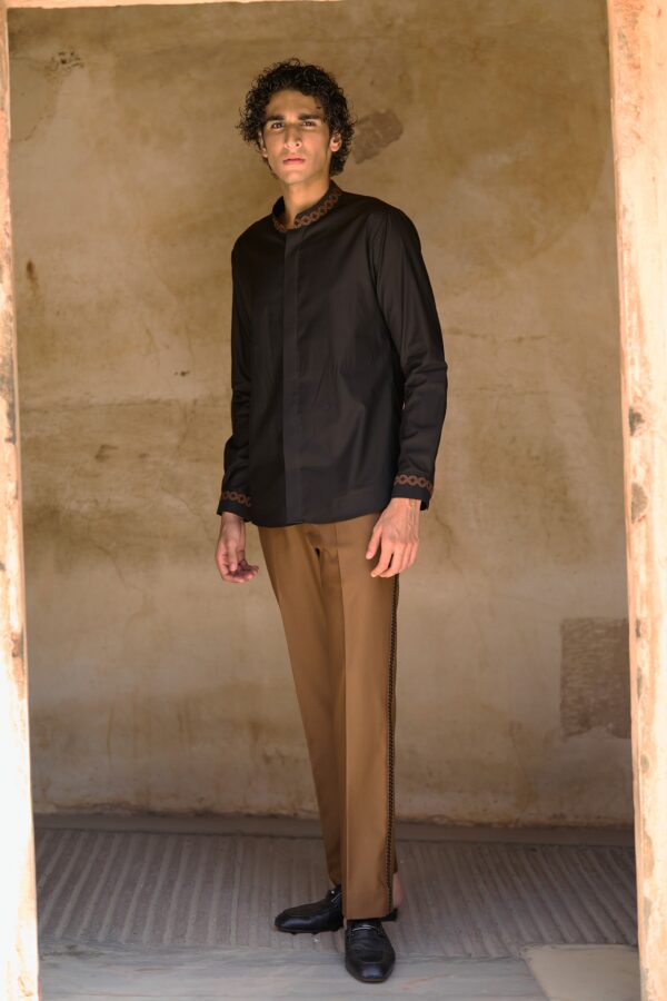 Border Embroidered Bandi, Shirt and Pant - Image 4